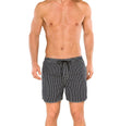 Bade-/Swimshort - Schwarz/Gestreift Gr. 8 XXL