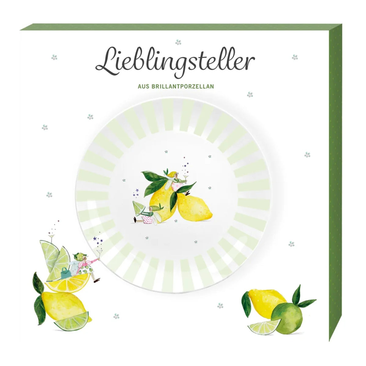 Grätz Verlag Dessertteller, Teller, Fresh Lemons, Geschirr, Teller
