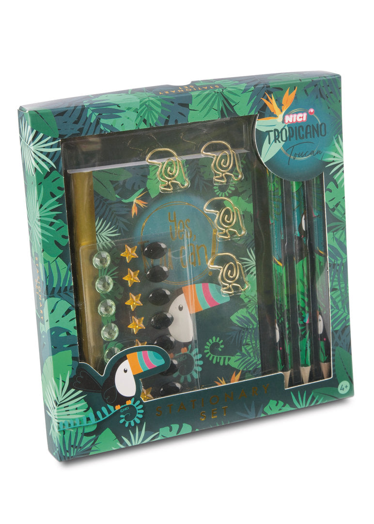 Schreibset Tukan - Bleistift, Notizheft