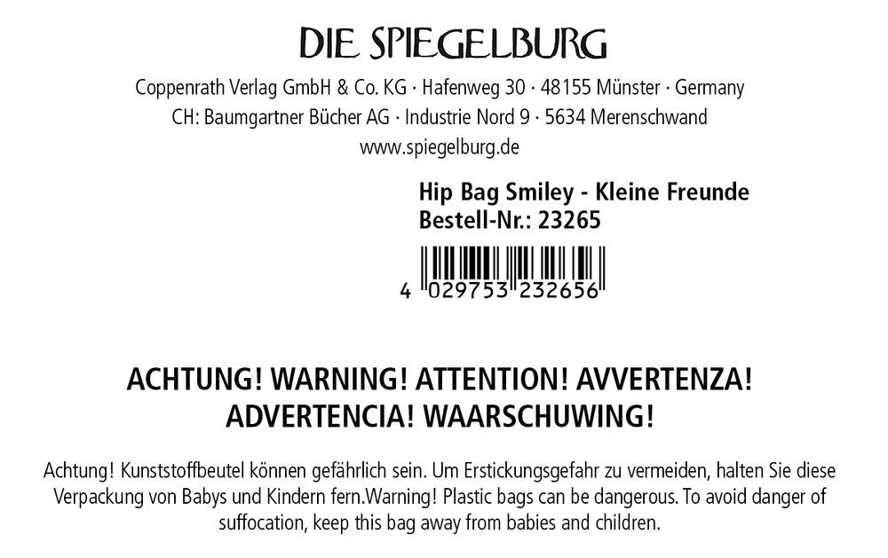 Die Spiegelburg, Coppenrath Verlag, Happy Face, Kleine Freunde, Hip Bag Happy 23265