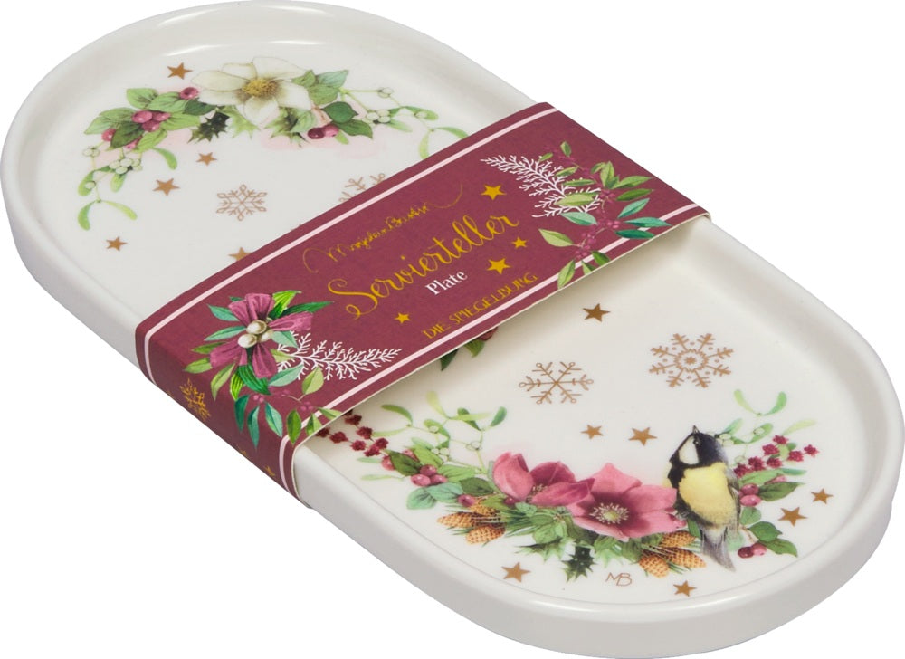 Servierteller - Die Spiegelburg, Weihnachten, Weihnachtsteller, Winterteller, Plätzchenteller 23494