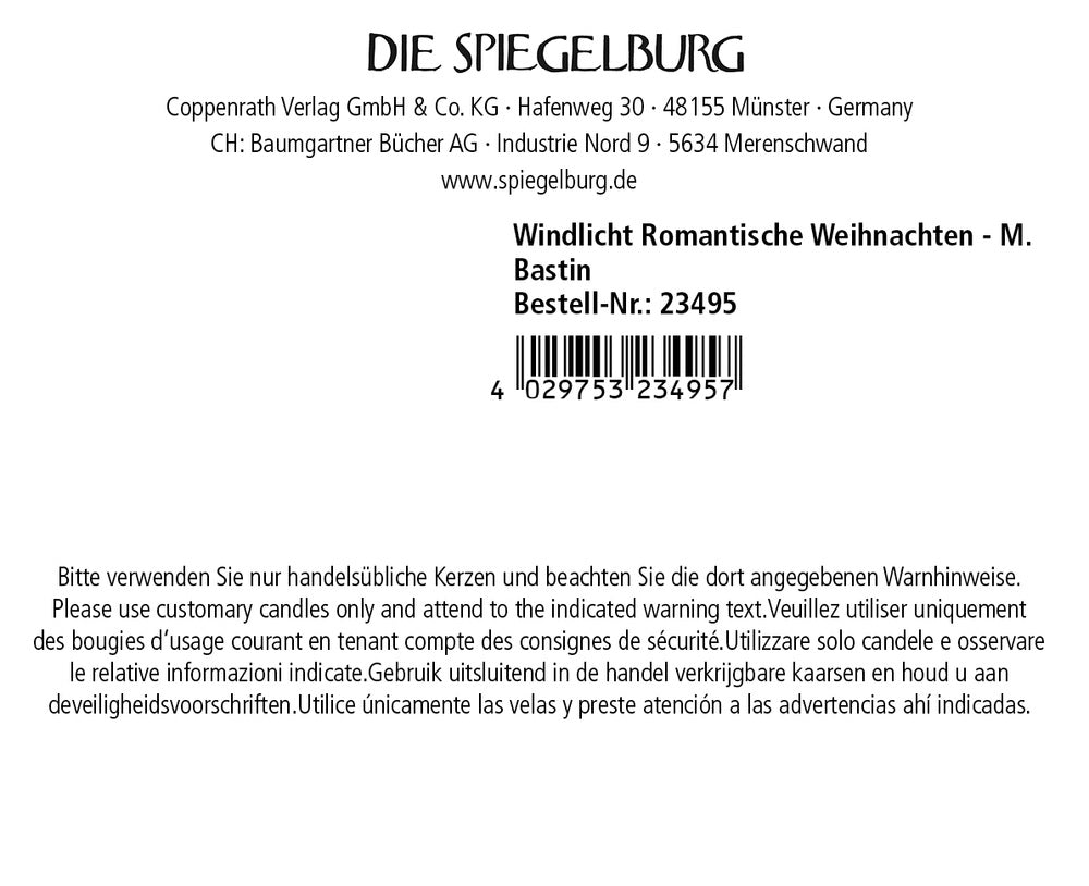 Windlicht, Kerzenhalter, Teelichthalter, 23495, Vogel, Romantische Weihnachten