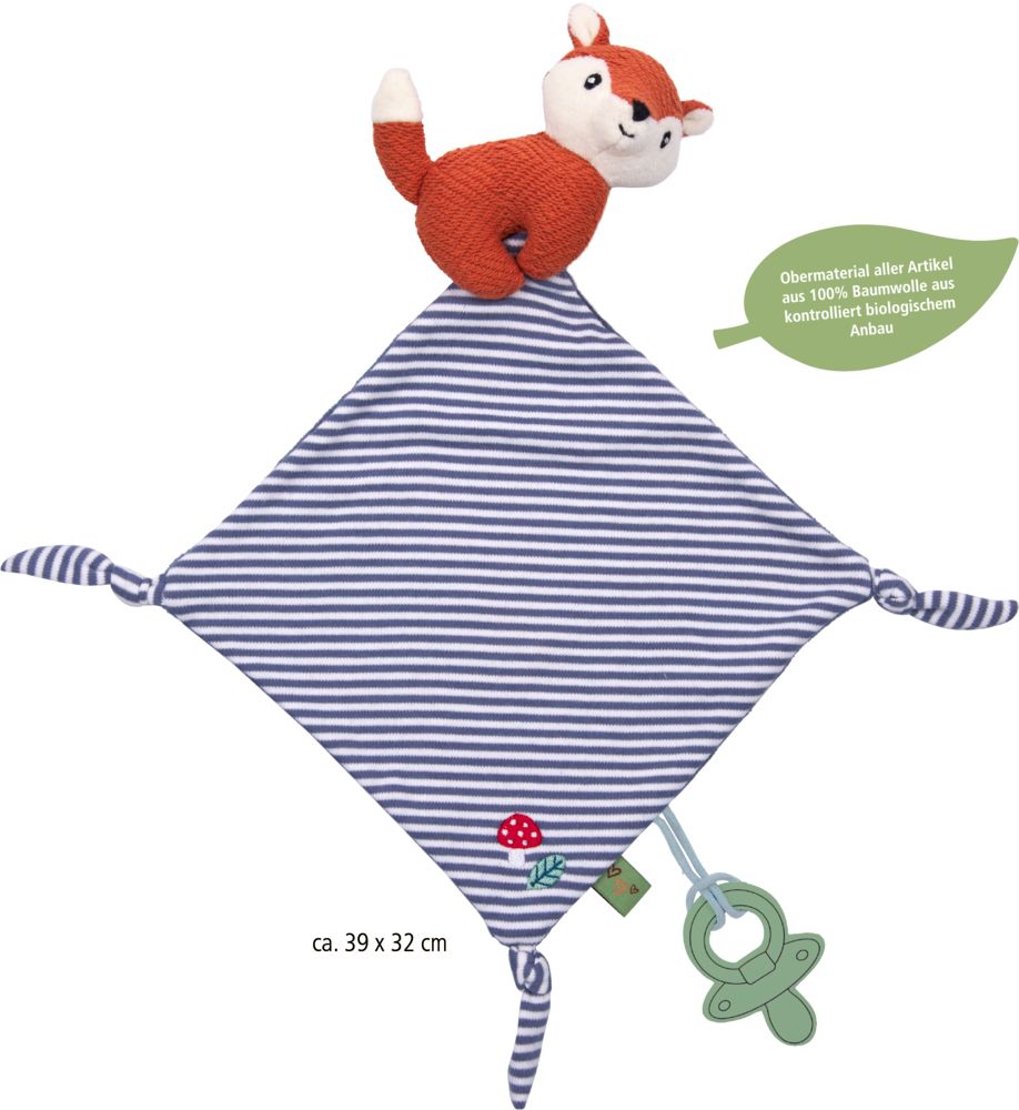 Kuscheltier mit Schnuffeltuch Fuchs - Little Wonder, Die Spiegelburg, 23685