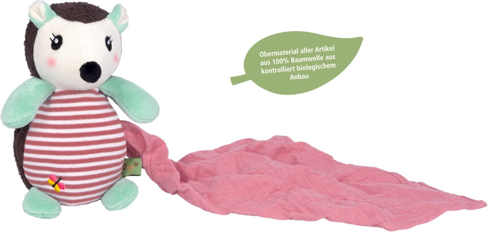 Kuscheltier mit Schnuffeltuch "Igel" Little Wonder, Die Spiegelburg, Schmusetuch 23688