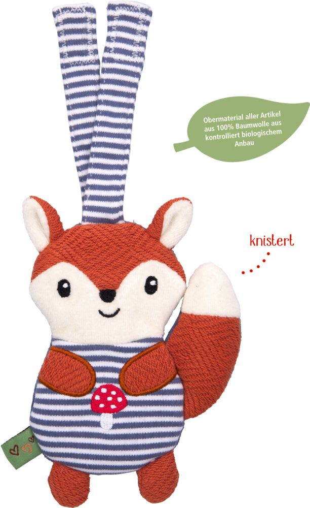 Die Spiegelburg, Knistertuch Fuchs - Little Wonder, 23691, Babyspielwaren